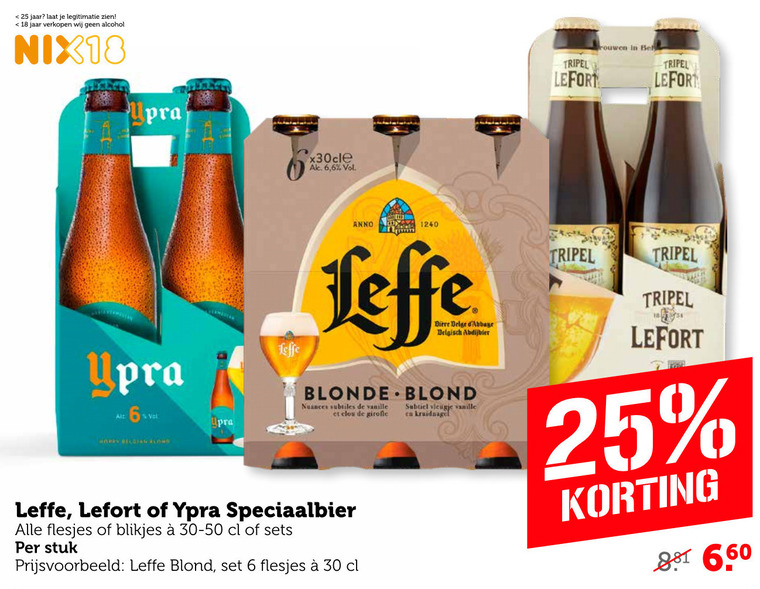 Leffe   blikje bier, speciaalbier folder aanbieding bij  Coop - details