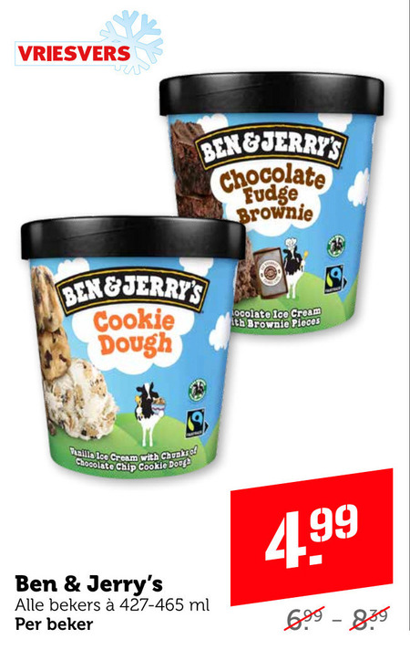 Ben and Jerrys   ijsspecialiteit folder aanbieding bij  Coop - details