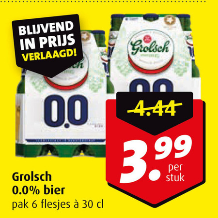 Grolsch   alcoholvrij bier folder aanbieding bij  Boni - details