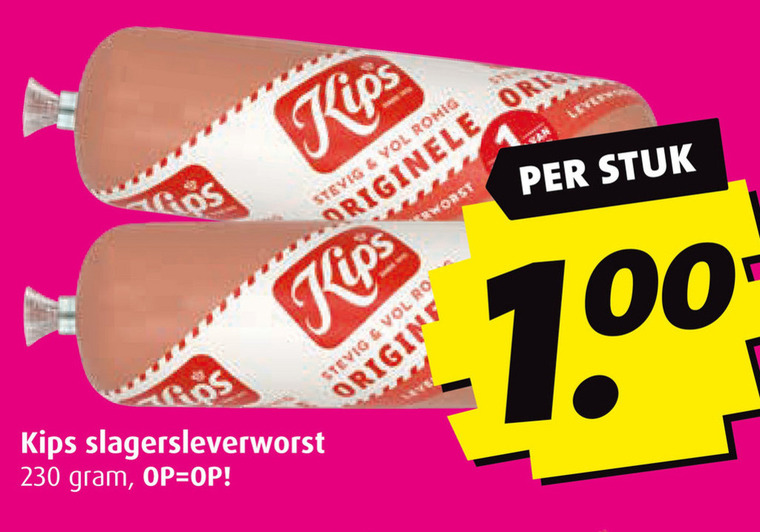 Kips   leverworst folder aanbieding bij  Boni - details