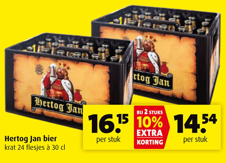 Hertog Jan   krat bier folder aanbieding bij  Boni - details