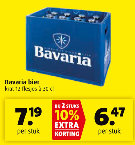 Bavaria   krat bier folder aanbieding bij  Boni - details