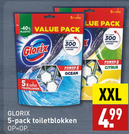 Glorix   toiletblok folder aanbieding bij  Aldi - details