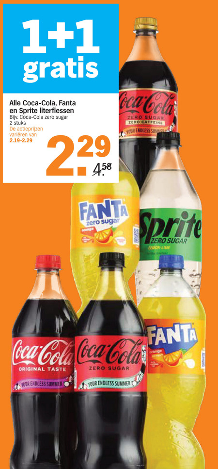 Coca-Cola   frisdrank, cola folder aanbieding bij  Albert Heijn - details