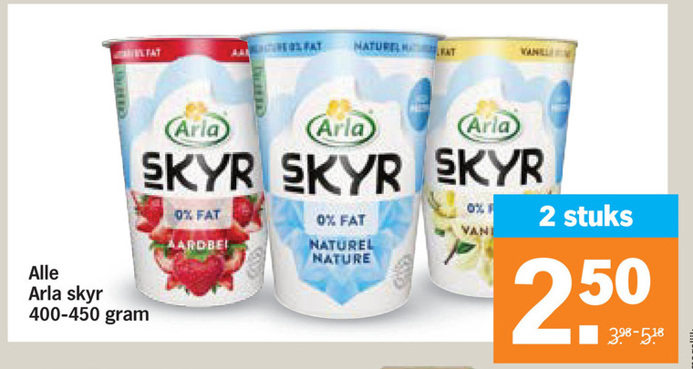 Arla   yoghurt folder aanbieding bij  Albert Heijn - details