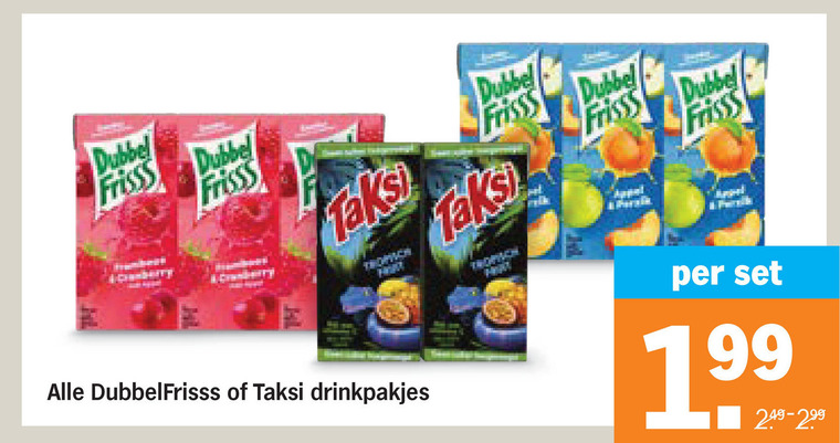 Taksi   fruitdrank folder aanbieding bij  Albert Heijn - details