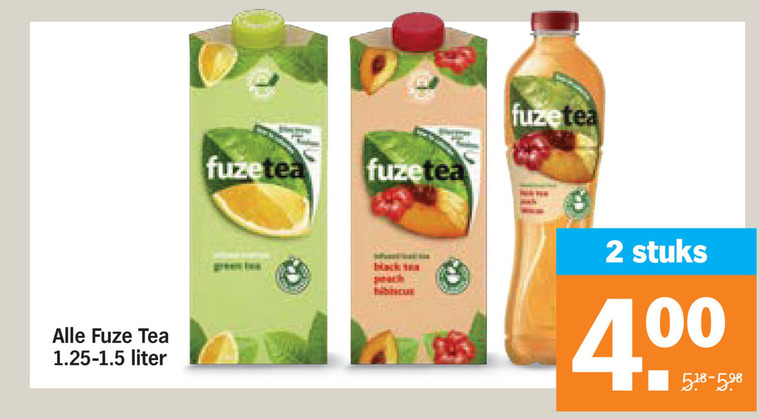 Fuze Tea   ice tea folder aanbieding bij  Albert Heijn - details