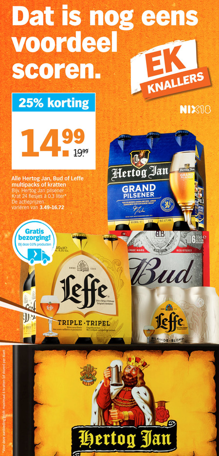 Hertog Jan   krat bier, speciaalbier folder aanbieding bij  Albert Heijn - details