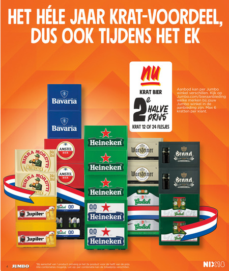 Birra Moretti   krat bier folder aanbieding bij  Jumbo - details