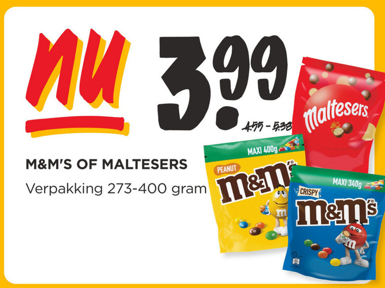 M en Ms   chocolade folder aanbieding bij  Jumbo - details