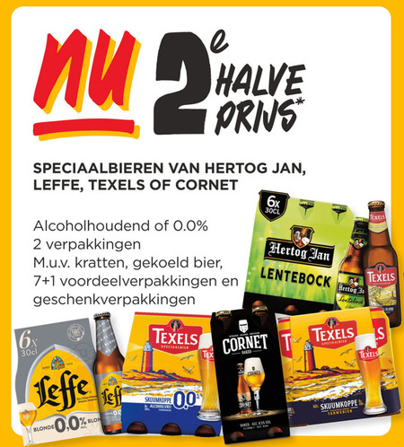 Leffe   speciaalbier, blikje bier folder aanbieding bij  Jumbo - details