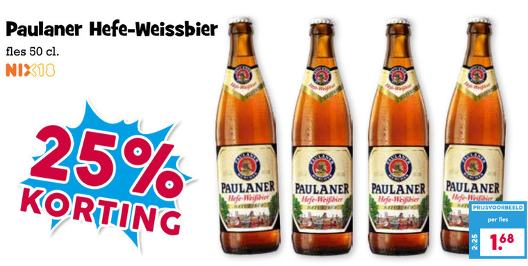 Paulaner   witbier folder aanbieding bij  Boons Markt - details