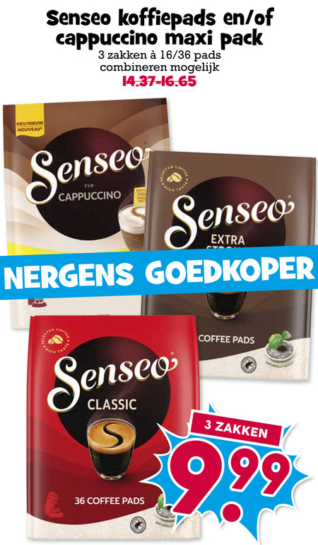 Douwe Egberts Senseo   koffiepad folder aanbieding bij  Boons Markt - details