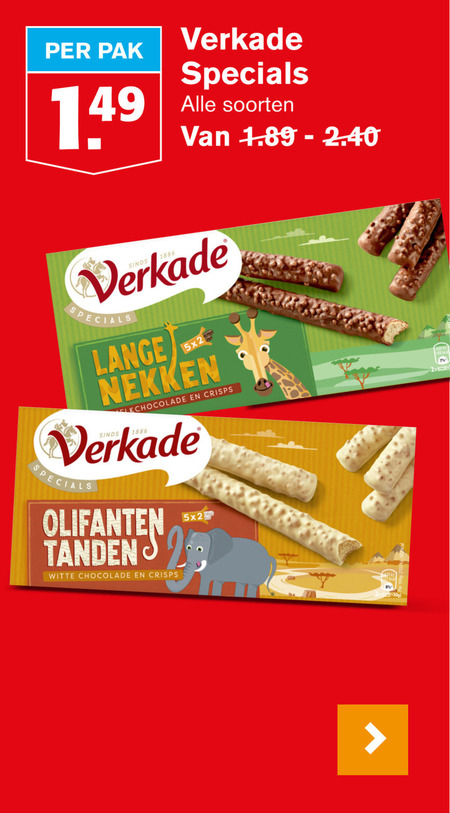 Verkade   biscuits folder aanbieding bij  Hoogvliet - details