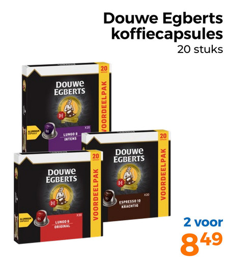 Douwe Egberts   koffiecups folder aanbieding bij  Trekpleister - details