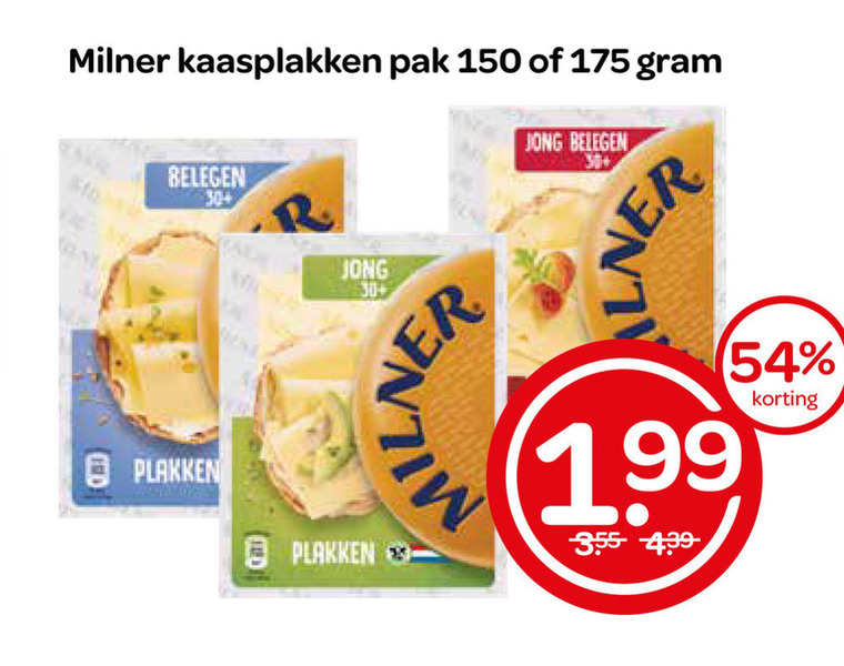 Milner   kaasplakken folder aanbieding bij  Spar - details