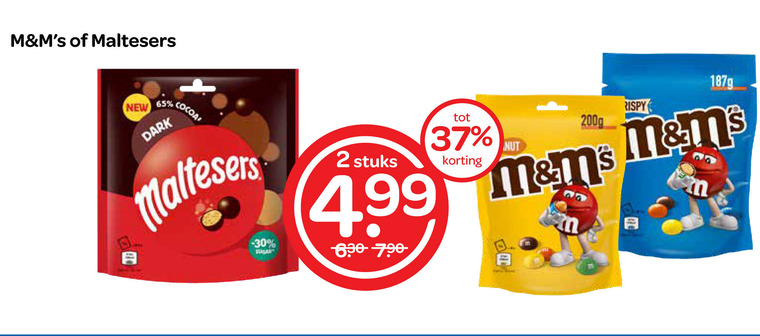 Maltesers   chocolade folder aanbieding bij  Spar - details