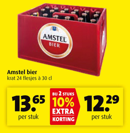 Amstel   krat bier folder aanbieding bij  Boni - details