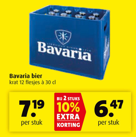 Bavaria   krat bier folder aanbieding bij  Boni - details