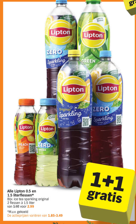 Lipton   ice tea folder aanbieding bij  Albert Heijn - details