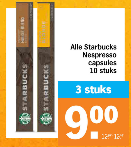 Starbucks   koffiecups folder aanbieding bij  Albert Heijn - details