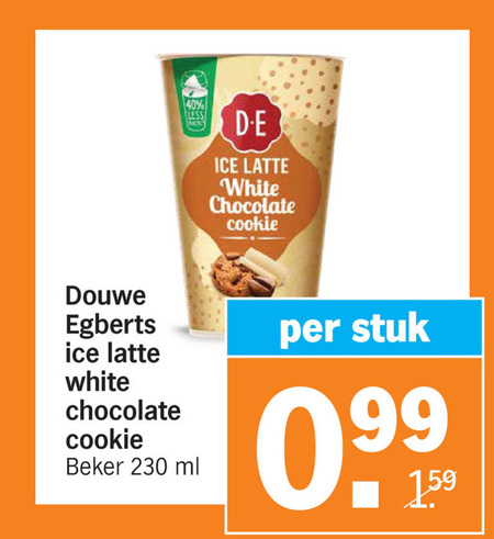 Douwe Egberts   ijskoffie folder aanbieding bij  Albert Heijn - details