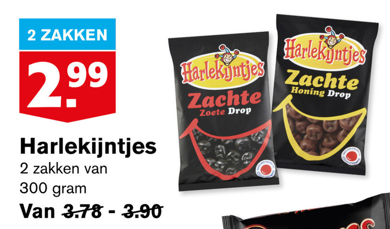 Harlekijntjes   drop folder aanbieding bij  Hoogvliet - details