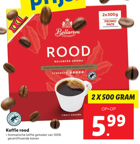 Bellarom   koffie folder aanbieding bij  Lidl - details