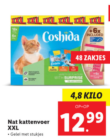 Coshida   kattenvoer folder aanbieding bij  Lidl - details