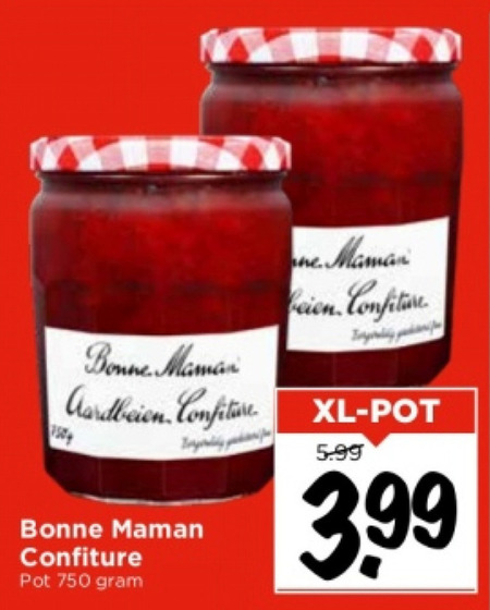 Bonne Maman   jam folder aanbieding bij  Vomar - details