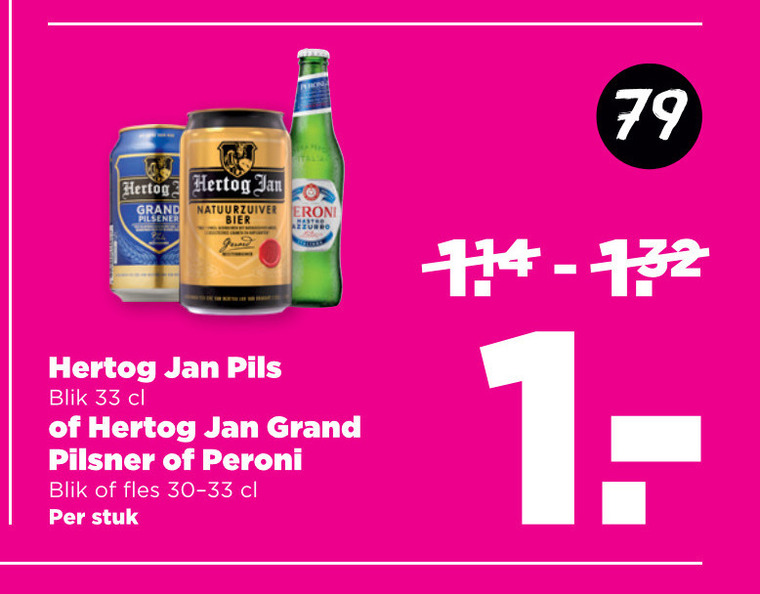 Hertog Jan   speciaalbier, blikje bier folder aanbieding bij  Plus - details