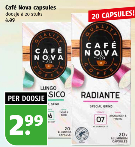 Cafe Nova   koffiecups folder aanbieding bij  Poiesz - details