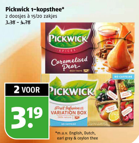 Pickwick   thee folder aanbieding bij  Poiesz - details