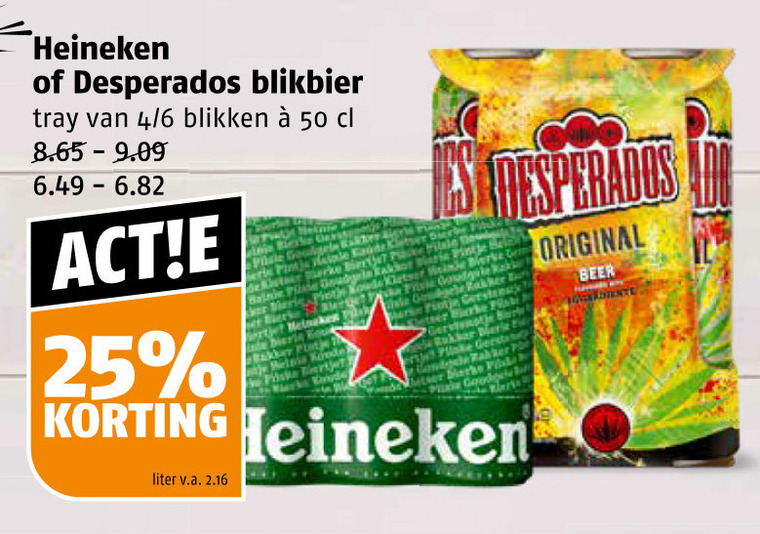 Desperados   speciaalbier, blikje bier folder aanbieding bij  Poiesz - details