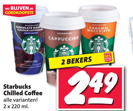 Starbucks   ijskoffie folder aanbieding bij  Nettorama - details