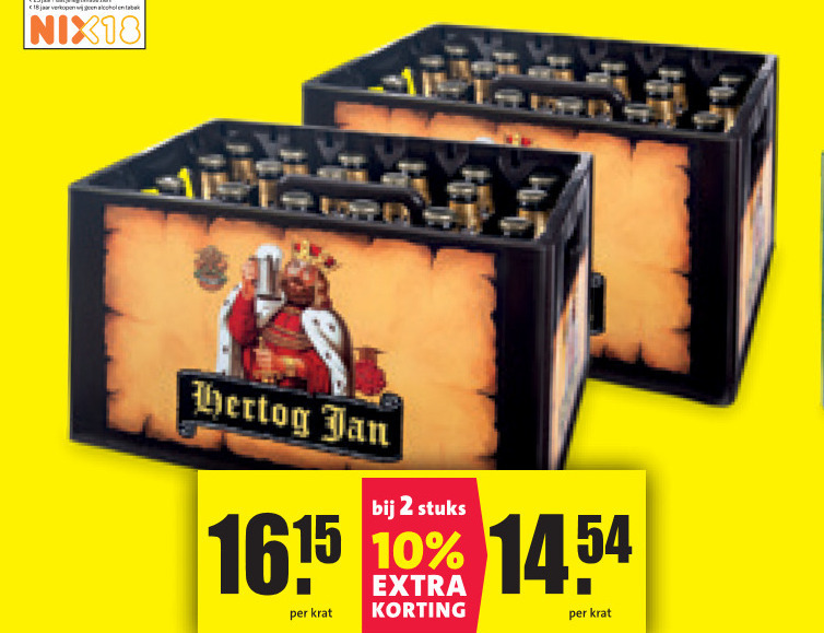 Hertog Jan   krat bier folder aanbieding bij  Nettorama - details