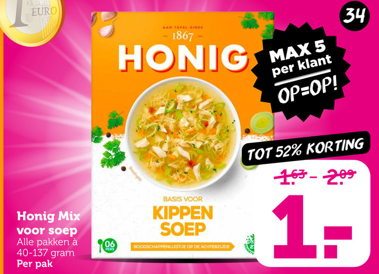 Honig   soep folder aanbieding bij  Coop - details