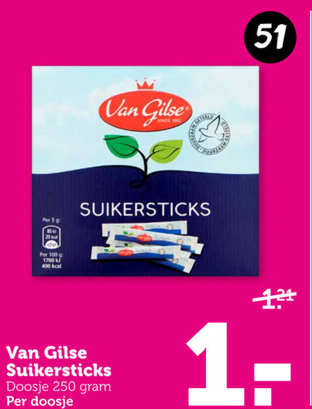 Van Gilse   suiker folder aanbieding bij  Coop - details