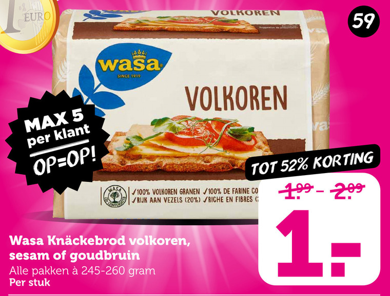 Wasa   knackebrod folder aanbieding bij  Coop - details