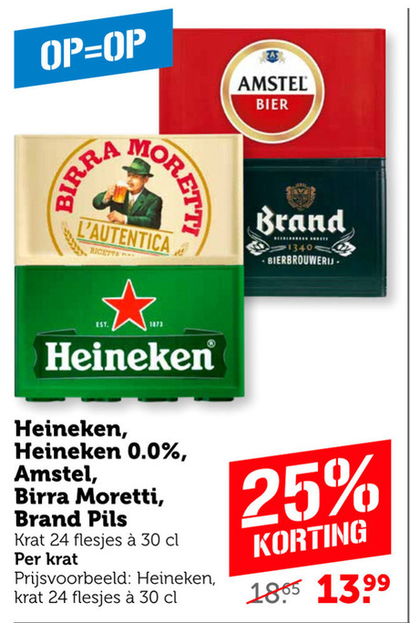 Birra Moretti   krat bier folder aanbieding bij  Coop - details