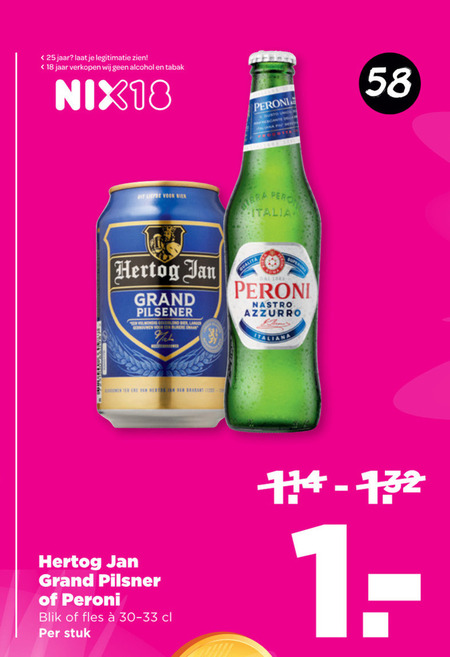 Hertog Jan   speciaalbier, blikje bier folder aanbieding bij  Plus Vandaag - details