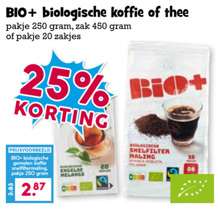 Bio Plus   koffie, koffiebonen folder aanbieding bij  Boons Markt - details