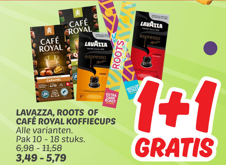 Cafe Royal   koffiecups folder aanbieding bij  Dekamarkt - details