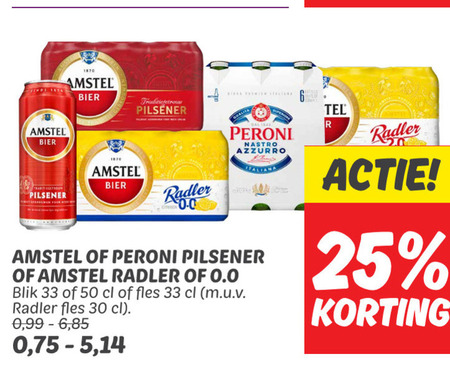 Amstel   speciaalbier, blikje bier folder aanbieding bij  Dekamarkt - details