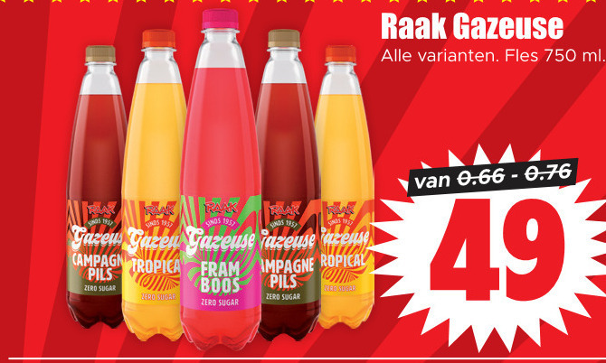 Raak   frisdrank folder aanbieding bij  Dirk - details