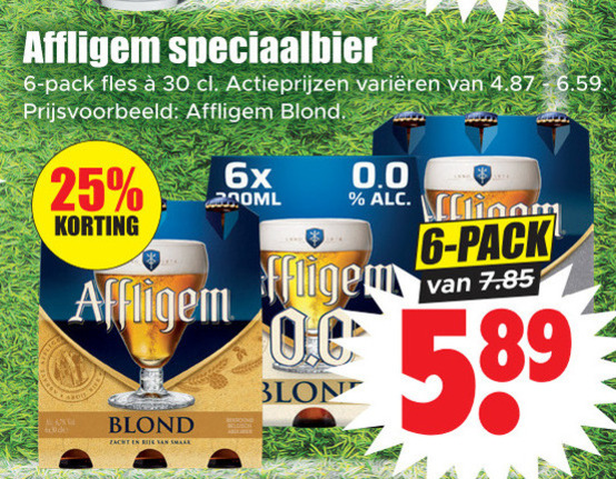 Affligem   speciaalbier folder aanbieding bij  Dirk - details