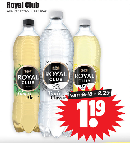 Royal Club   frisdrank folder aanbieding bij  Dirk - details