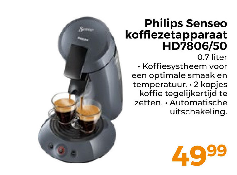 Philips   koffiepadmachine folder aanbieding bij  Trekpleister - details