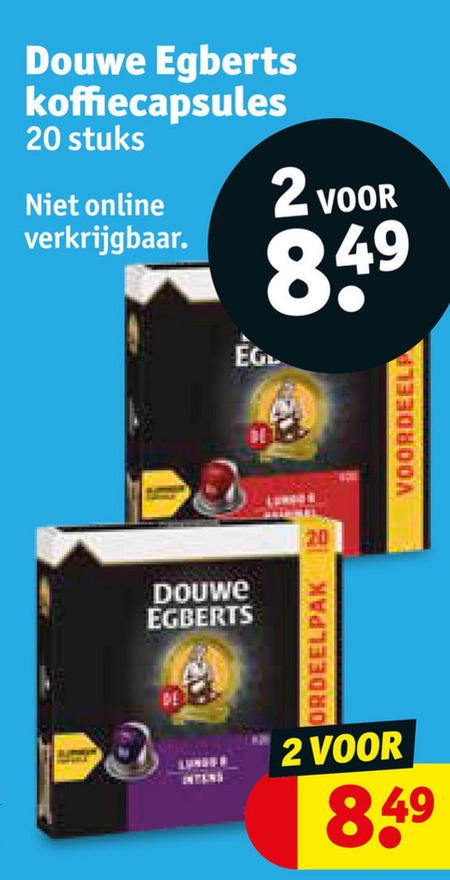 Douwe Egberts   koffiecups folder aanbieding bij  Kruidvat - details