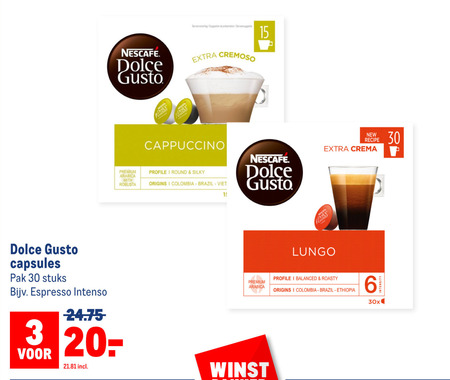 Nescafe   dolce gusto capsules folder aanbieding bij  Makro - details